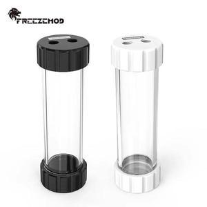 FREEZEMOD 컴퓨터 수냉식 저수조 내장형 여과 기능 원통형 POM 투명 물 탱크 OD50MM