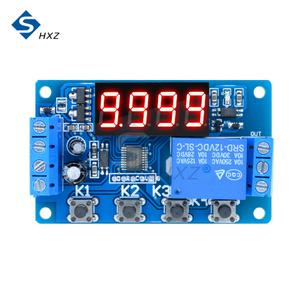 YYC-2S 시간 릴레이 4 버튼 디지털 튜브 빨간색 12V 디스플레이 지연
