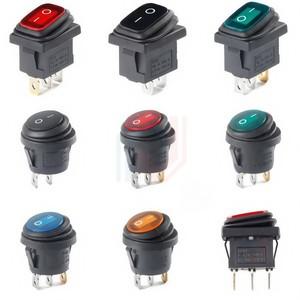KCD 전원 스위치 미니 토글 밀폐형 방수 자동 보트 해양 로커 0A 25V AC