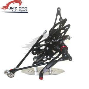 바이크 오토바이 CNC 조절식 후면 발 받침대 세트 혼다 호환 CBR600RR 2003