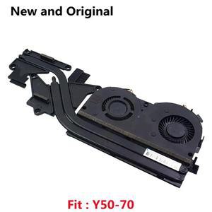 호환  Lenovo Y50-70 Y50 70 AS Y50-70AM 노트북 용 새 원본 CPU 쿨러 냉각 팬 방열판