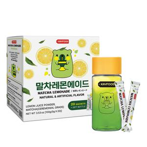 케이푸드 말차레몬에이드 제로슈가 저칼로리 20스틱+보틀