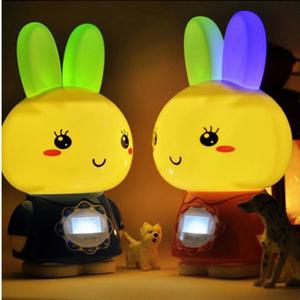 취침등 수유등(토끼옐로우) 녹음 스피커 리모콘 아이방조명 아기무드등