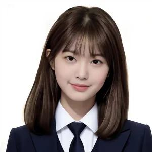 지비킹 여성 정수리 앞머리 가발 인모 100% 부분가발