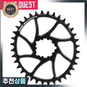 PASS QUEST 7075 알루미늄 3 손톱 타원형 0mm 오프셋 산악 자전거 좁은 와이드 체인링 30-42T xx1 직접 장