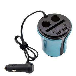 차량용 멀티 충전기 / 2 USB 2 시거잭 어댑터[YYH-WCODE]