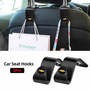 Chevrolet Cruze Spark Captiva 교외 Silverado Camaro Corvette Malibu Col 용 2Pcs ABS 자동차 스타일링 시트 백 후크 액세서리