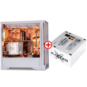 몬스타 가츠 케이스 파워 세트 X840E화이트 + MASTER X X850W 80 Plus 브론즈 ATX3.1 화이트