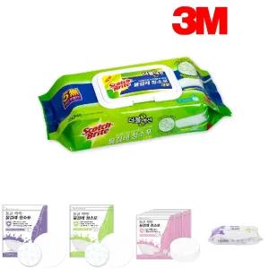 3M 스카치 브라이트 물걸레 청소포 더블액션 대형 (6387)/일회용/물티슈/실속형/밀대/청소/패드/물걸래포