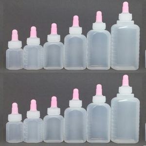 긴마개투약병 PE 물약병 눈금액체병 200ml 1pcs 투약병 긴마개물약병