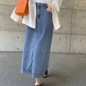 [모니카룸] (S~2XL)(빅사이즈)쓰리컨셉 데님 스커트