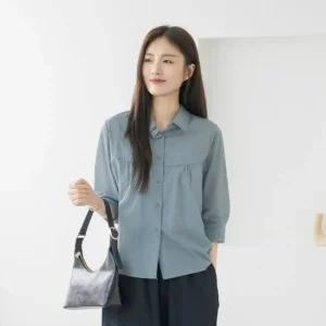 엄마옷 마담4060 푸키잔셔링셔츠 여름셔츠 -ZBL2505058-