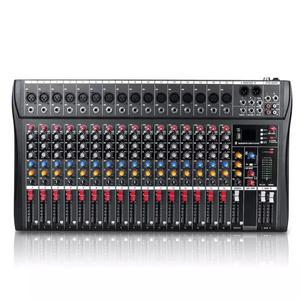 16 채널 전문 믹서 컴퓨터 무대 녹음 USB 사운드 카드 하이 로우 톤 블루투스 DJ 모델 번호 인증