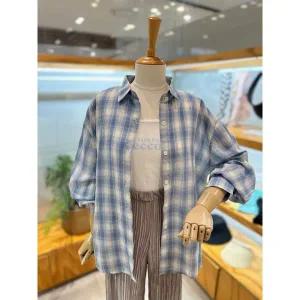 [레코브](하남점)(SET) 슬리브리스세트 체크 남방(LC31E9NB537S)