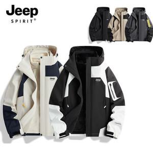  JEEP SPIRIT 고품질 남녀공용 아웃도어 자켓 방풍 바람막이 자켓 아웃도어 등산 점퍼 JW553-1 