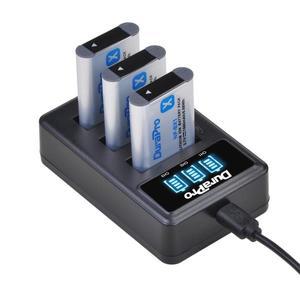 DuraPro 1860mAH NP-BX1 배터리 + LED 3 슬롯 충전기 소니호환 ZV-1 FDR x3000 LEDR as300 DSC rx100 iii R