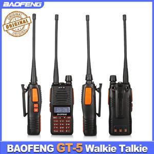 BAOFENG GT-5 워키  리얼 8W 128CH 2000mAh UV 밴드 10km 장거리 통 라디오 HF 트랜시버