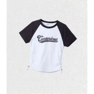 스파오 SPAO CONANICUT 래글런 셔링 크롭 반팔티_SPRPF25G50 SPRPF25G50 648401