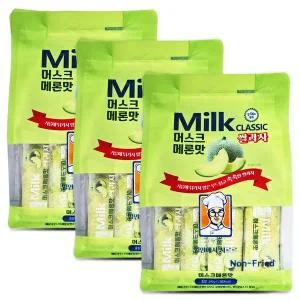 밀크 클래식 쌀과자 머스크 메론맛 240gX3개