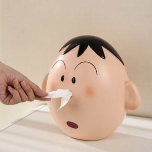 맹구 콧물 휴지케이스 뽑아쓰는 아다이 굿즈 욕실인테리어 선물용 벽걸이형 뽑기 트레이