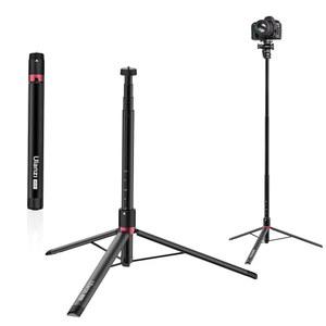ULANZI AT-01 확장 가능한 조명 스탠드 삼각대, 149.9cm(59인치) 휴대용 블로그 카메라 삼각대 스탠드, 비디오 스마트폰용 알루미늄 여행용 경량