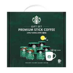 스타벅스 프리미엄 스틱커피 선물세트(스틱커피 80T+화이트 머그 325ml) 4개