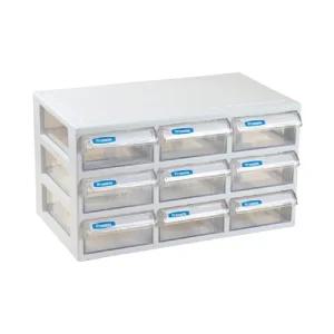 정광-부품함 J-009 9칸 (1EA)/부품/정리함/수납/책장/투명/문구/수납함/케이스/멀티/다용도/서랍함/부품함
