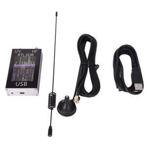 햄라디오 수신기 100KHz-1.7GHz 풀 밴드 UV HF RTL-SDR USB 튜너 RTL2832u R820t2 RTL SDR이 포함된 동글