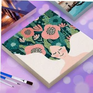 DIY 명화 그리기 캔버스 유화 그림 세트 꽃향기