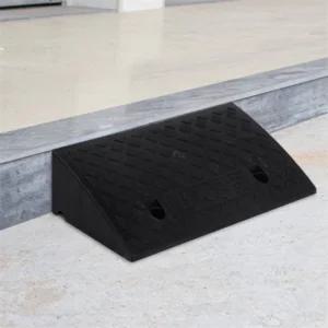 여유로미 계단 문턱 휠체어 진입판 미끄럼방지 경사대 50X27X13CM 블랙 문턱경사판 보도블럭 건물