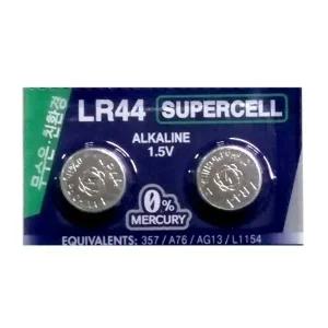 슈퍼셀 무수은 건전지 LR44(1알) 1.5V 알카라인 전지