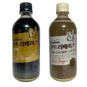 칸타타 콘트라베이스 저칼로리 라떼 블랙 2종 9개씩 500ml x 18개입