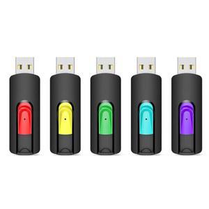 Aiive 128GB 플래시 드라이브 5팩 USB 엄지 2.0 메모리 스틱 점프 128GB(5팩, 레드 그린 시안 옐로우 퍼플)