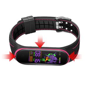 Xiaomi Band 5 4 3 용 더블 라인 스트랩 Miband 5 6 7 교체 용 스트랩 용 액세서리 팔찌 팔찌 팔찌