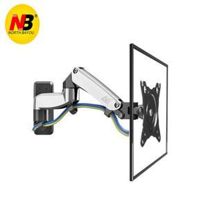 모니터 스탠드 NB 알루미늄 합금 모니터 거치대 가스 용수철 암 LED TV 벽 마운트 로딩 2-7kg 360 F150 D35