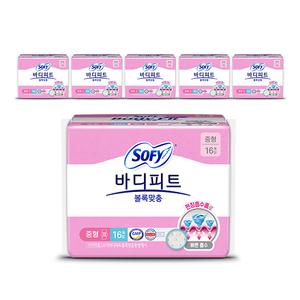 쏘피 바디피트 볼록맞춤 중형 16매, 6개