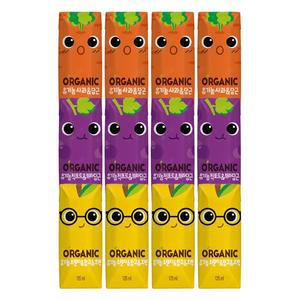 [음료센타]오가닉유기농 크니트니지니125ml 각4개씩 (총12팩)