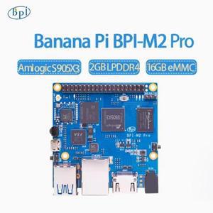 Banana Pi BPI-M2 Pro Amlogic S905X3 쿼드 코어 2GB LPDDR4 RAM 16G eMMC 지원 Android Linux Ubuntu SBC