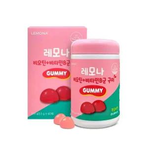 LEMONA 셀럽픽 경남제약 레모나 구미 비오틴비타민B군 3.5g X 60개입 1개월분 M-HS-00118A 77243