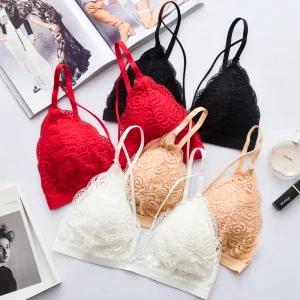 토보몰 노와이어 레이스브라 탑브라 팬티