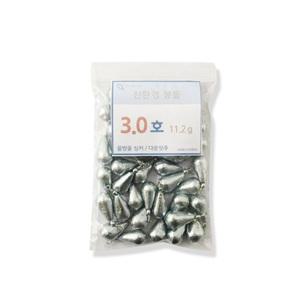 친환경 물방울싱커 벌크 봉돌 3.0호 40pcs 국내생산