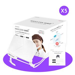 정품-마스크린 웰플러스 5P 5개입/위생마스크/투명위생마스크/조