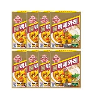 오뚜기 백세카레 3분 약간매운맛 200g 8개