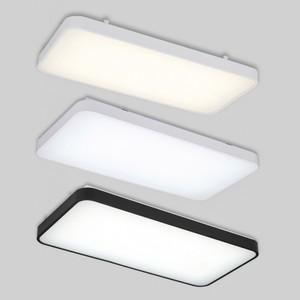 국내산 50 led 거실등 주광 kc 칩 마빈 w 주백 플리커프리 화이트블랙 토탈룩스 국산직사각등