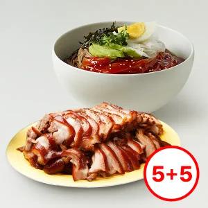 [동해막국수BEST] 국산순살족발 5팩+비빔막국수 5팩 / 강릉맛집