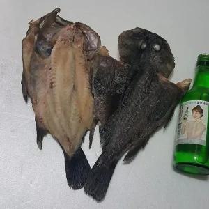 반건조 통영 우럭 1마리 200-300g 소짜 자연산 우럭 반 건조 우럭 말린우럭 건우럭 손질우럭 냉동 우럭