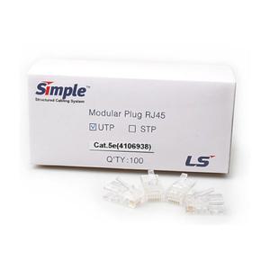 LS RJ45 커넥터 CAT.5E UTP 플러그 100개