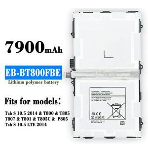 호환 10 EB-BT800FBE 갤럭시 태블릿 S 삼성 탭 도구용 EB-BT800FBU/FBC SM-T805C/T800/T801/T805/T807 배터리