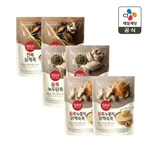 햇반죽 전복삼계죽 420g x2개+녹두닭죽 420g x2개+누룽지닭백숙죽 420g x2개