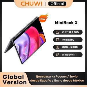 CHUWI MiniBook X 노트북 태블릿 2 In 1 Intel N100 10.51
